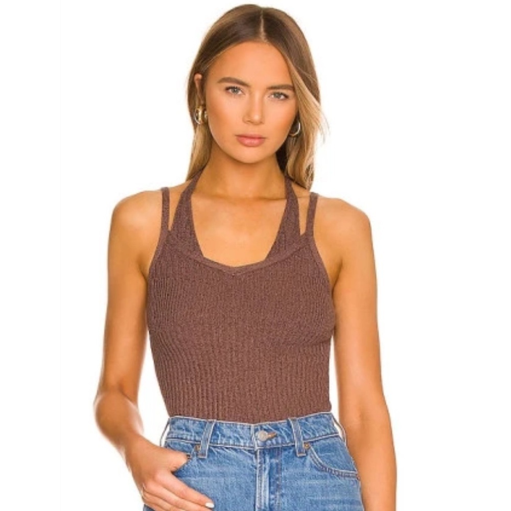 Revolve Pistola Louise Halter Two Layer Sweater Tank Sz Small NWT | Pistola Top